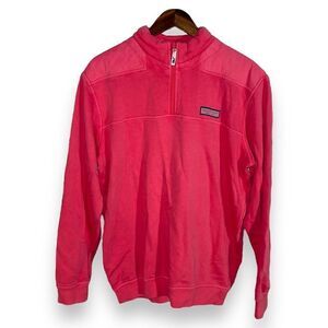 Pink Vineyard Vines Shepshirt 1/4 Zip Sweatshirt Size S